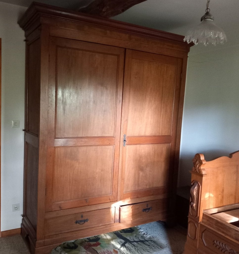 Mooie houten kleerkast, Ophalen