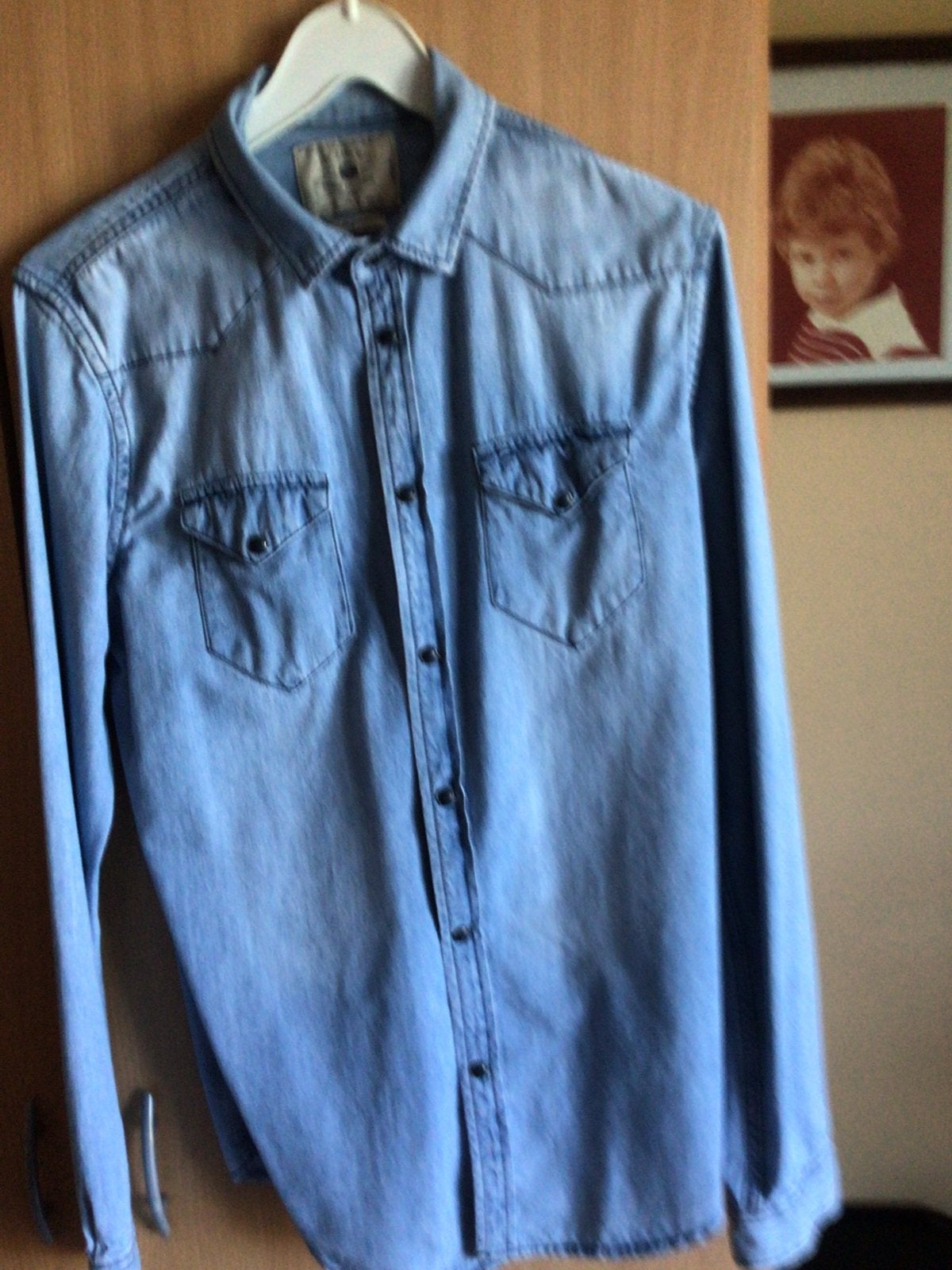 Chemise en jen Zara homme, Enlèvement, Comme neuf