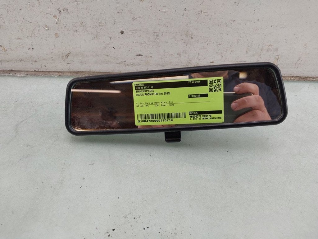 RETROVISEUR INTERIEUR Skoda Roomster (5J) (01-2006/05-2015), Utilisé, Info@skoda-auto.de, Skoda, Max-Planck-Straße  3-5
64331  Weiterstadt, DE