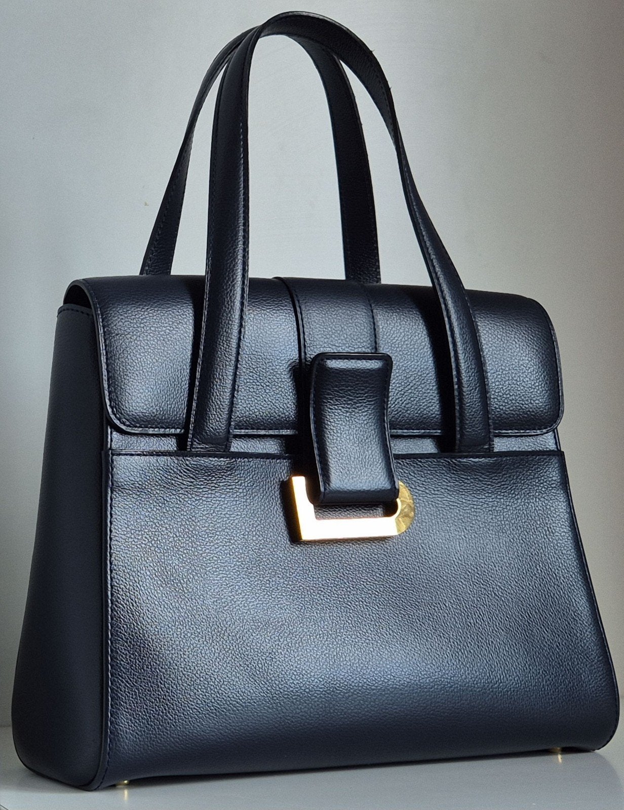 Delvaux handtas, Handtassen en Accessoires, Tassen | Damestassen, Zo goed als nieuw, Handtas, Blauw, Ophalen of Verzenden