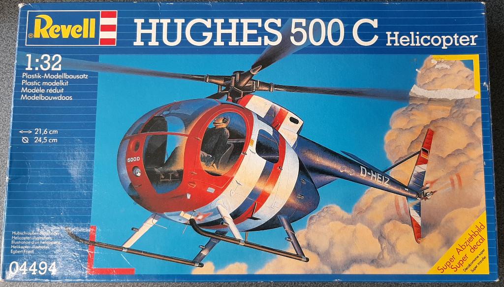 Hélicoptère REVELL 1:32 HUGHES 500C, Hobby & Loisirs créatifs, Plus grand que 1:72, Enlèvement ou Envoi, Revell, Comme neuf