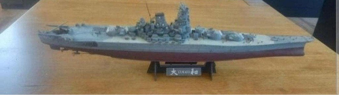 modelbouw Japanse militaire boot Yamato, Ophalen