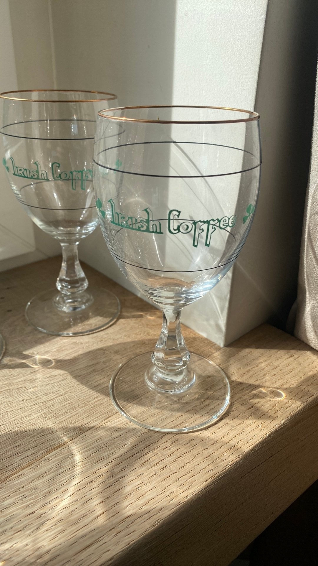 Set van 6 originele irish coffee glazen, Verzamelen, Glas en Drinkglazen, Ophalen of Verzenden, Zo goed als nieuw