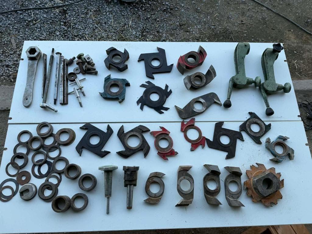 Grote partij houtfrezen / profielmessen / spindelfrees, Enlèvement, Comme neuf, Autres types, 70 mm ou plus