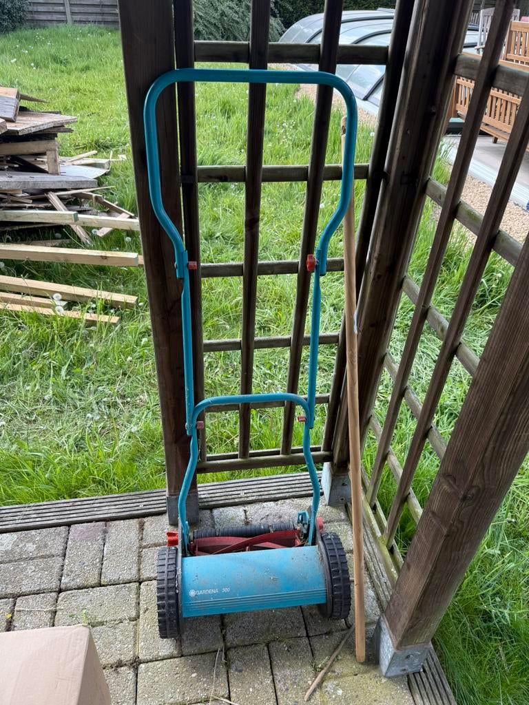 Gardena kooimesmaaier 300, Tuin en Terras, Grasmaaiers, Ophalen, Gebruikt, Handgrasmaaier, 30 t/m 39 cm