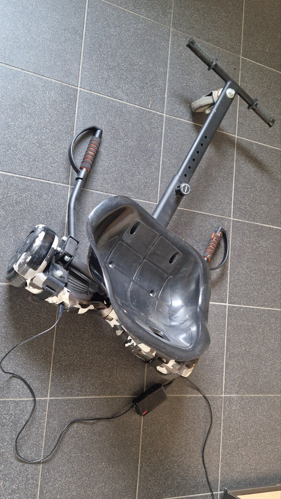 Hoover board met kart en lader, Ophalen