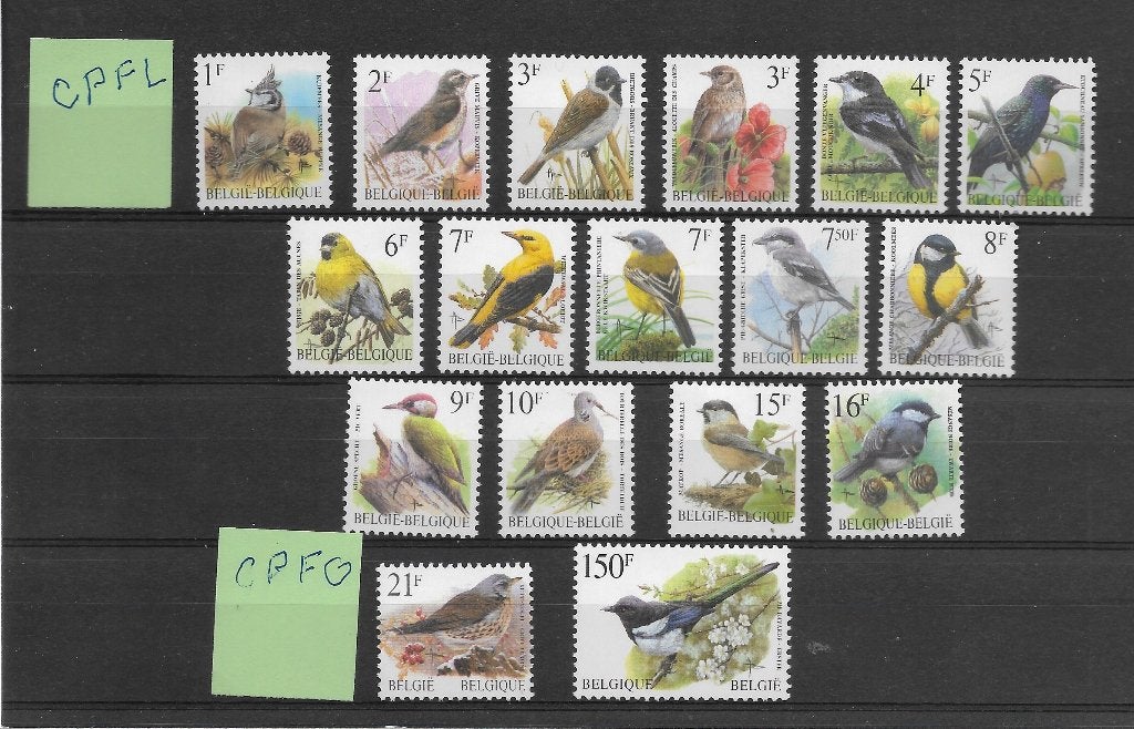 Belgique : Oiseaux de tous types de papier et de gomme XX, Neuf, Enlèvement ou Envoi, Gomme originale, Non oblitéré