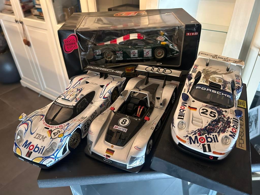 Porsche 911 GT1 , en audi 50 e stuk, Ophalen, Zo goed als nieuw