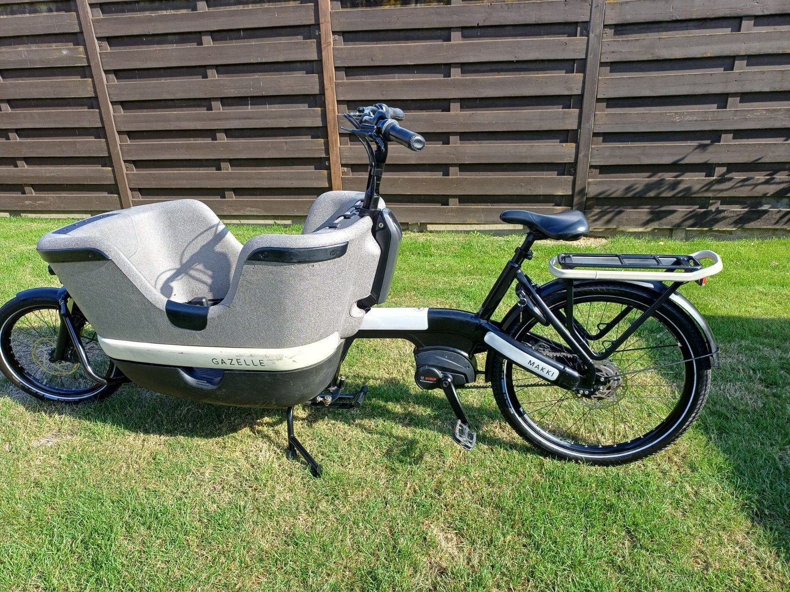 E bakfiets gazelle makki load performance line, Ophalen, Zo goed als nieuw, 2 kinderen, Schijfrem