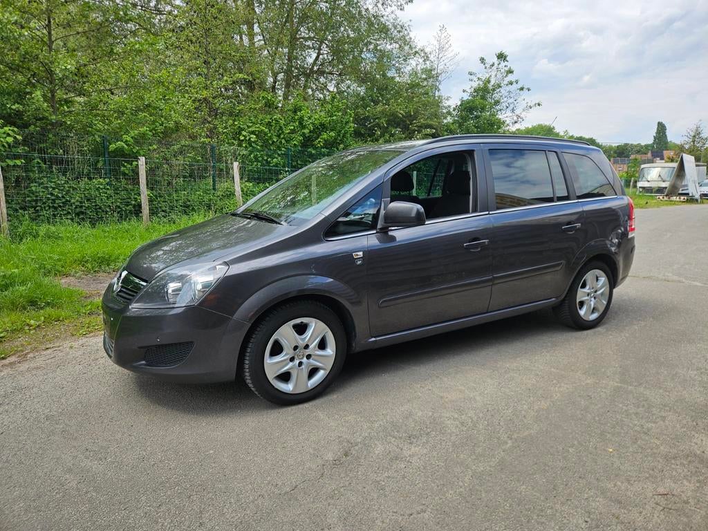 OPEL ZAFIRA 1.8I AUTOMATIC 7 ZITPLAATSEN Gekeurd met 2dehand, Auto's, Euro 5, Stof, Automatische klimaatregeling, Zwart