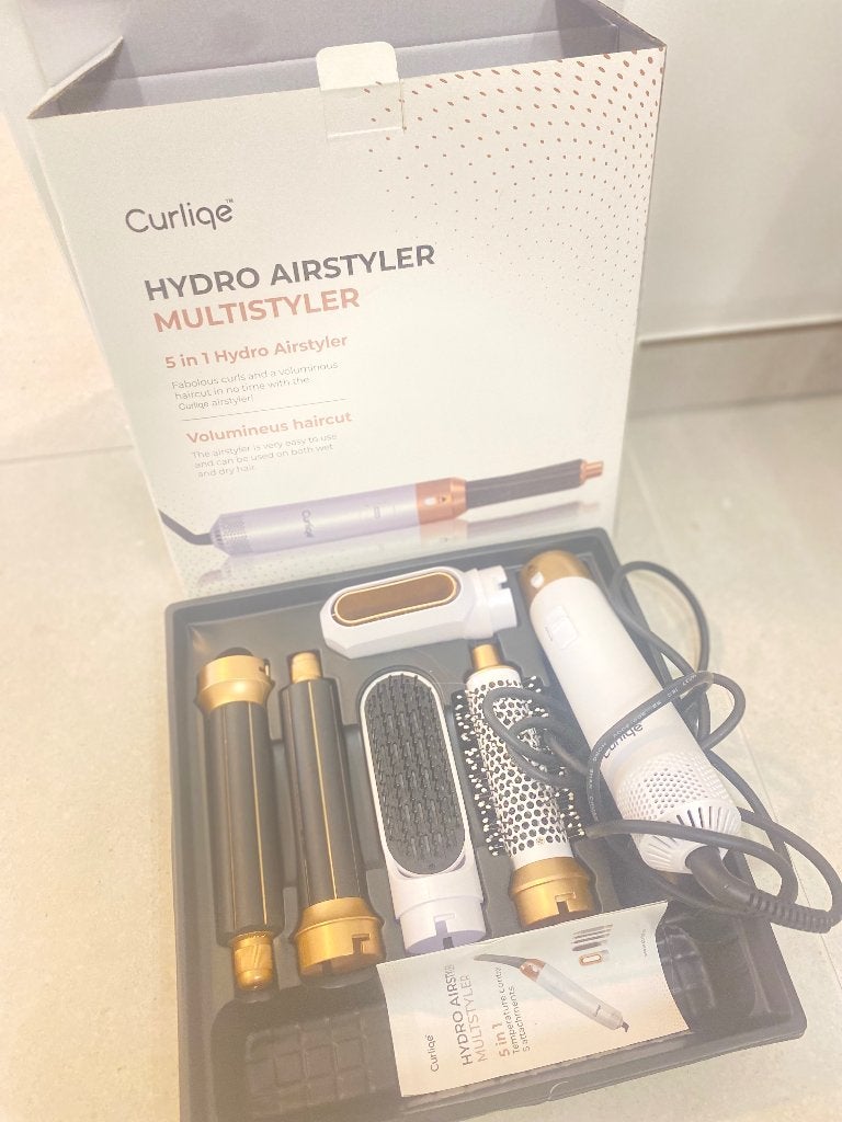Curliqe Hydro Airstyler Multistyler 5-in-1, Ophalen, Zo goed als nieuw, Haardroger