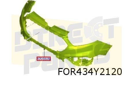 Ford Transit Custom (3/18-) voorbumper bovendeel (primer) (t, -, -, Nieuw, Ford