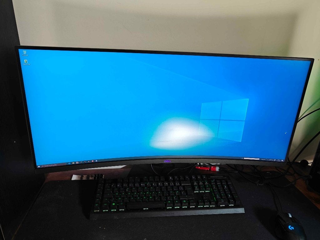 Dell S3422DWG– 34 inch Curved Ultrawide Gaming Monitor 144Hz, Computers en Software, VA, Zo goed als nieuw, Dell, DisplayPort