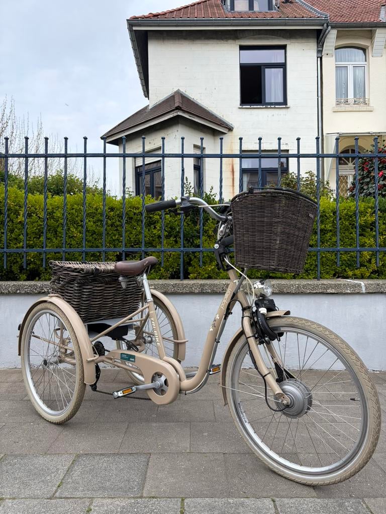 Tri-Bike elektrische driewieler  ondersteuning, nieuwstaat, Ophalen of Verzenden, Zo goed als nieuw, Elektrische rolstoel