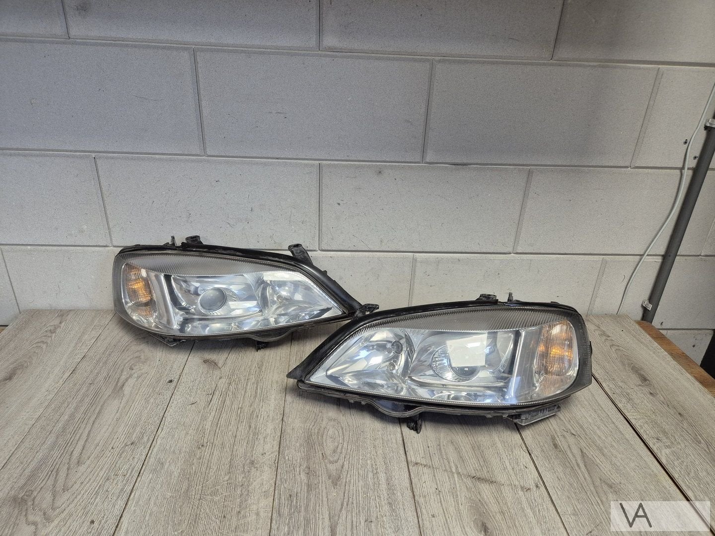 Opel Astra G 1998 - 2005 xenon koplamp set GEPOLIJST €200, -, Opel, Utilisé, -