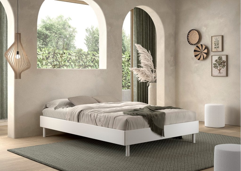 Forrest Beech 2-persoonsbed - 140x200 - Wit beuken