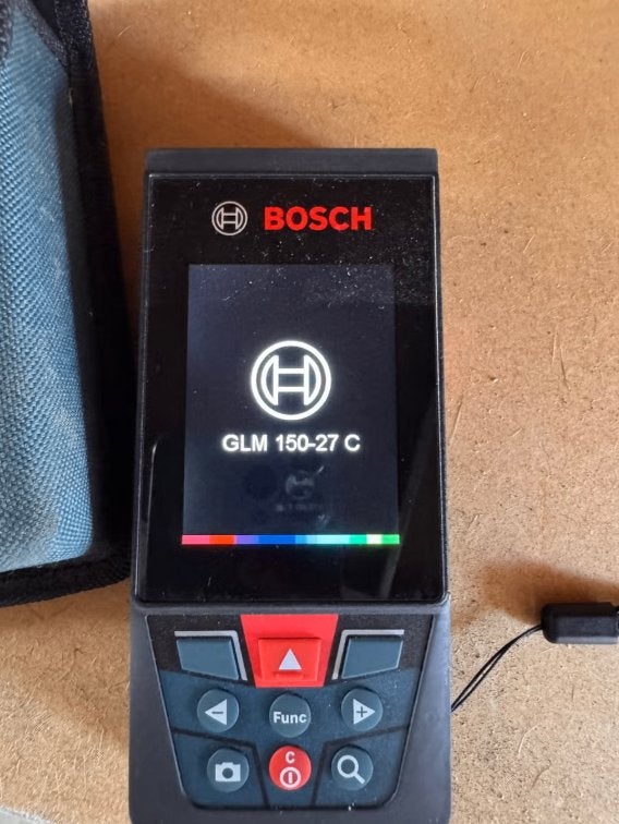 Bosch GLM 150-27 C Afstandsmeter in tas - 150m, Ophalen, Zo goed als nieuw, Afstand