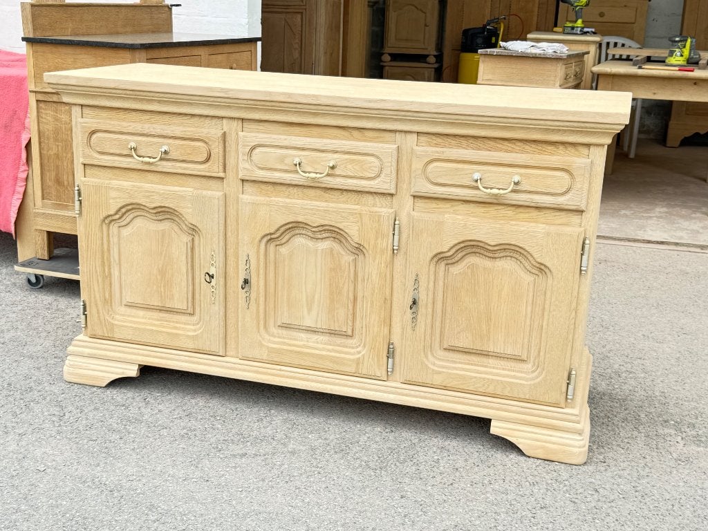 Dressoir en chêne aerogommé, Maison & Meubles, Armoires | Dressoirs, Enlèvement, Chêne