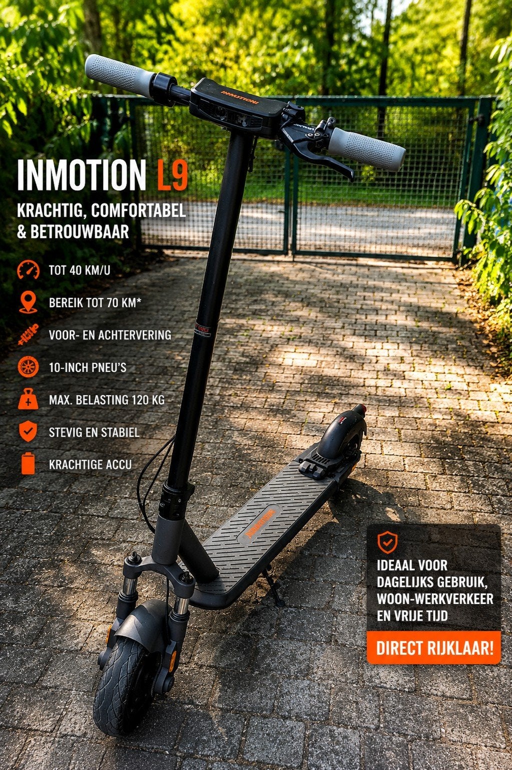 InMotion L9 – Premium elektrische step – Topstaat – Bieden, Enlèvement, Comme neuf, Step électrique (E-scooter), Inmotion