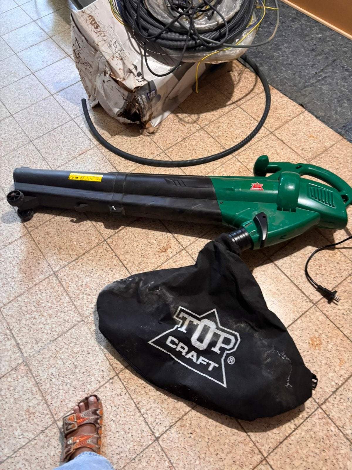Souffleur à feuilles électrique/aspirateur à feuilles avec s, Enlèvement, Avec sac de ramassage