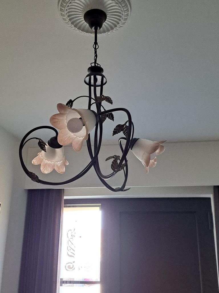 Luster - Bloemvormig, Huis en Inrichting, Woonaccessoires | Overige, Ophalen, Meerkleurig, Overige stijlen, Zo goed als nieuw