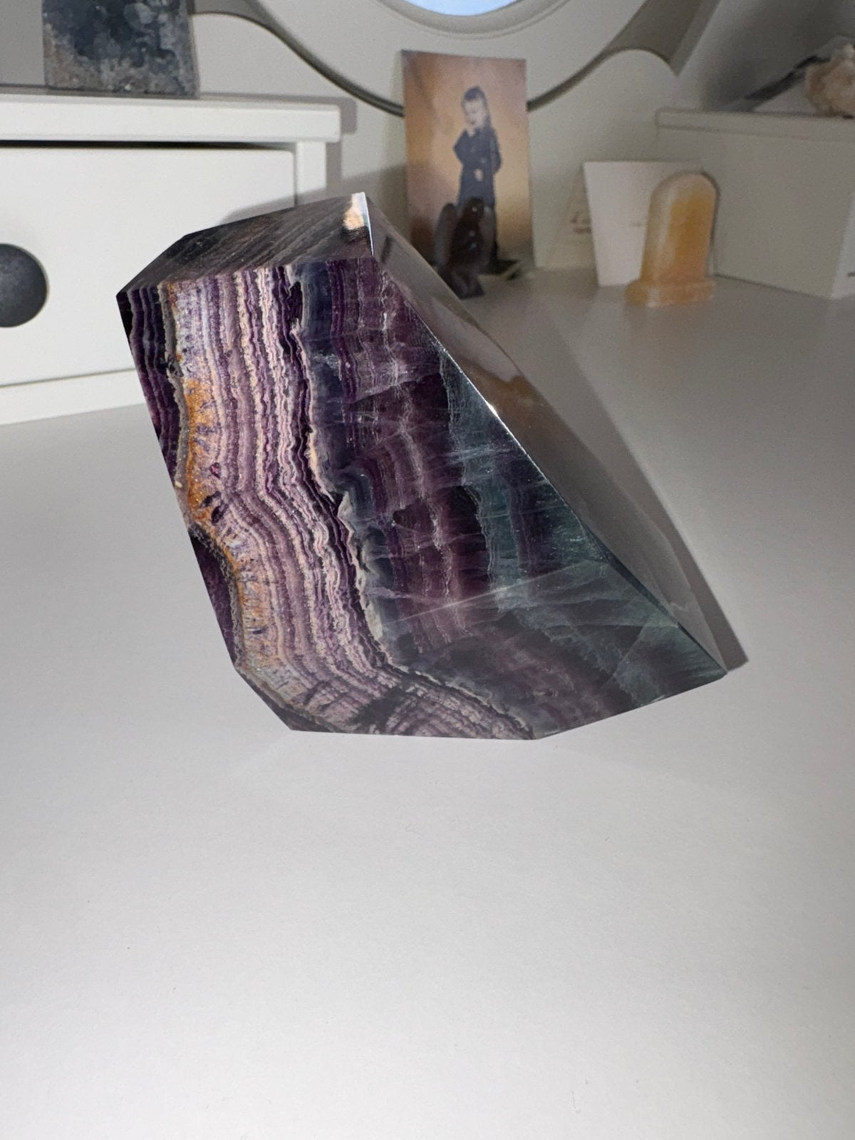 Fluorite de très haute qualité., Enlèvement