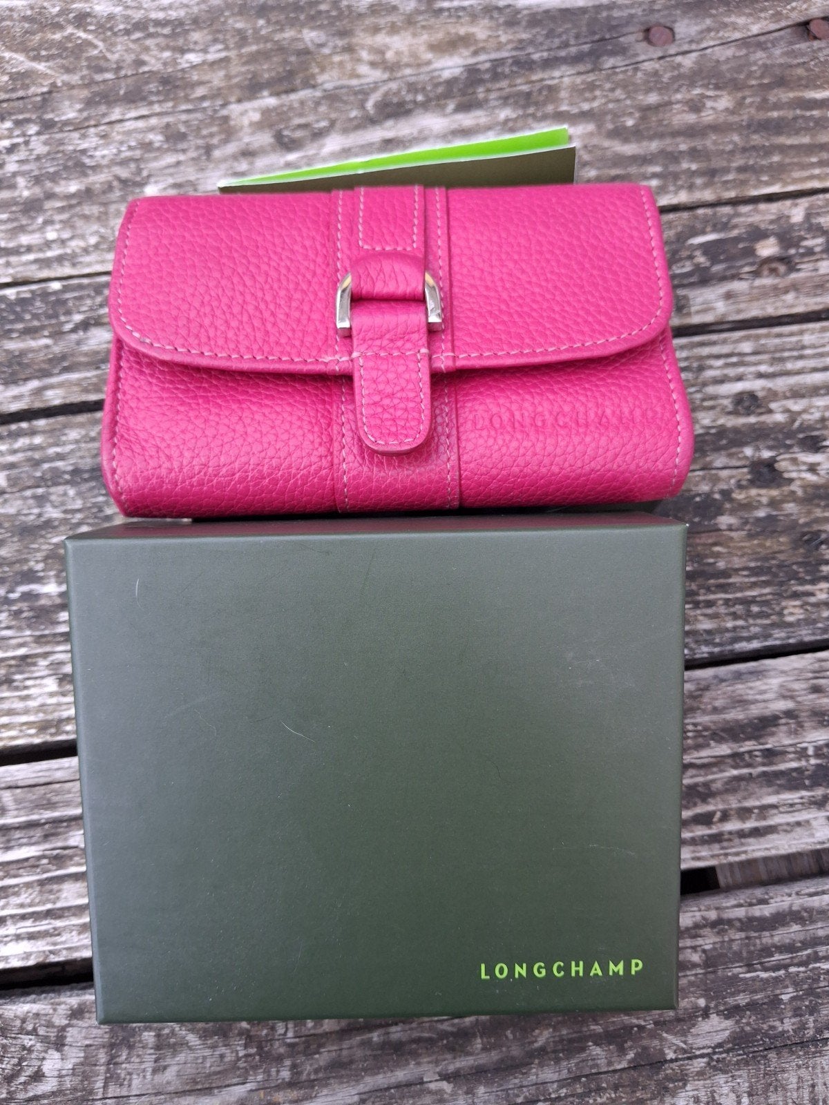 Longchamp portefeuille et monnaie en cuir rose, Enlèvement