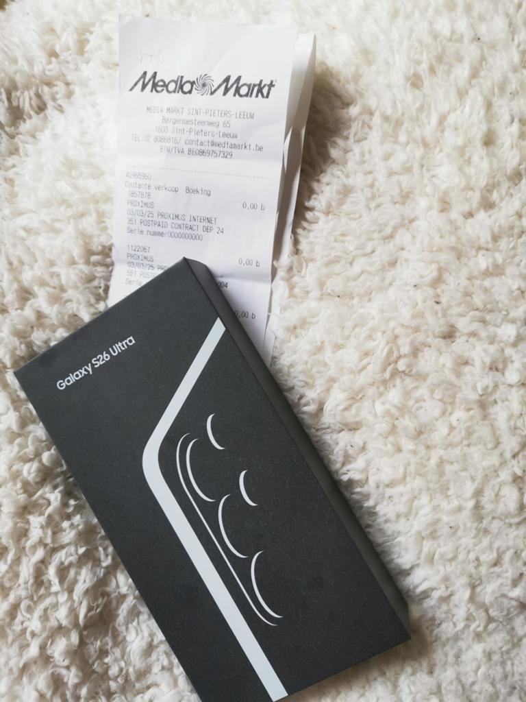 Samsung S26 ultra 256GB Black Ongeopend Nieuw met Factuur, Telecommunicatie, Mobiele telefoons | Samsung, Ophalen, Nieuw