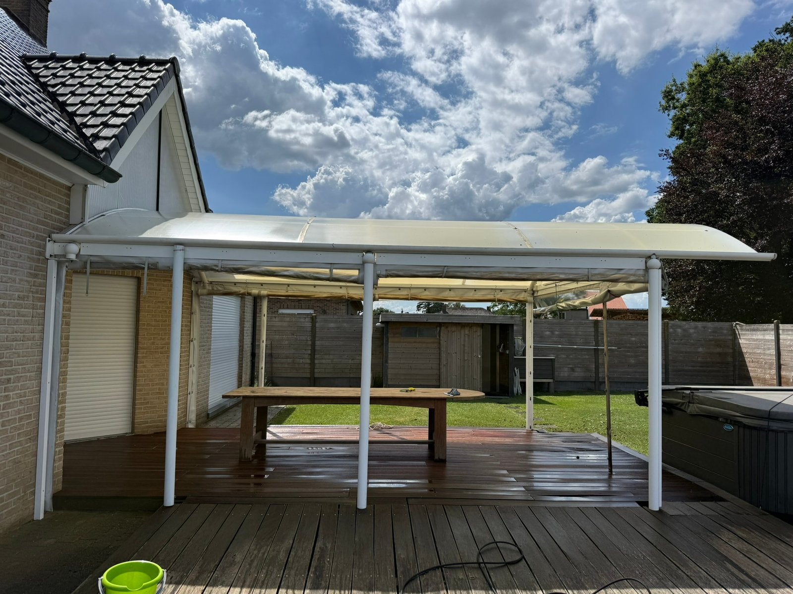 Bozarc, aluminium overkapping. 6 x 3,8, Tuin en Terras, Overkappingen, Ophalen, Zo goed als nieuw