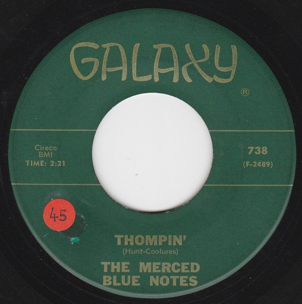 The Merced Blue Notes / Thompin' * Popcorn Oldies *, CD & DVD, Enlèvement ou Envoi, 7 inch, Utilisé, Housse de protection extérieure