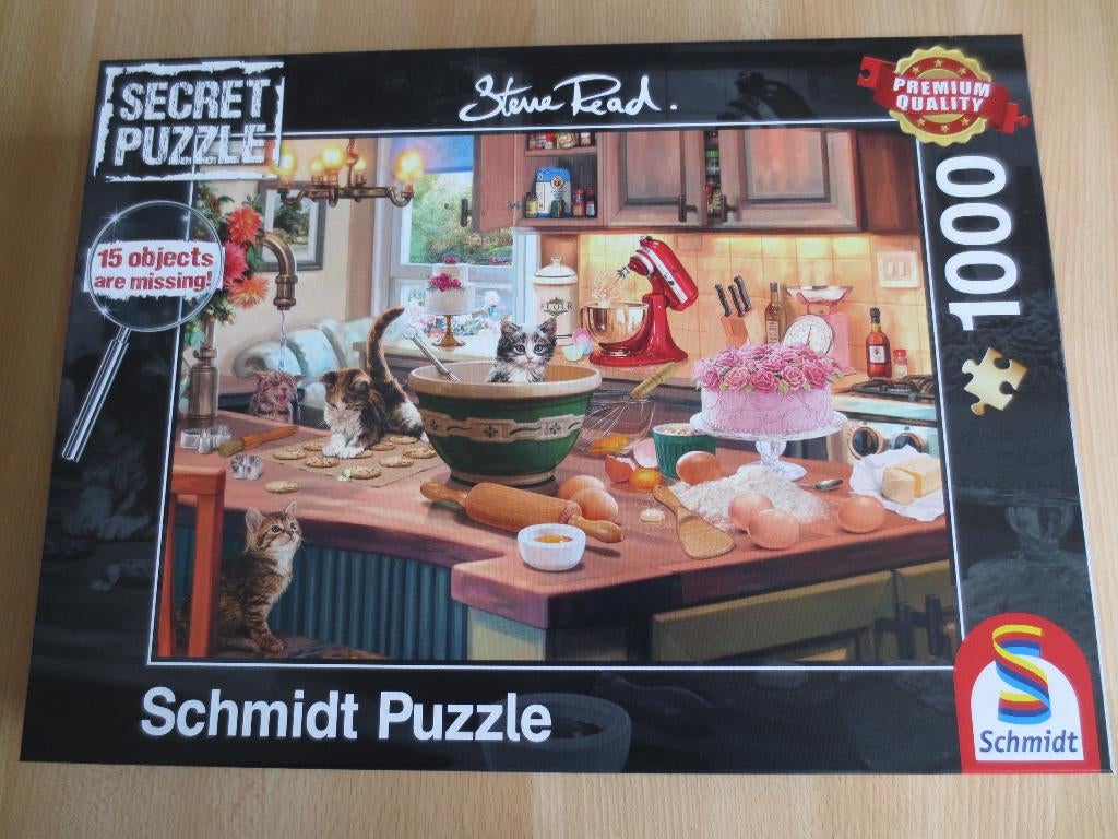 Aan de keukentafel - Schmidt Secret Puzzle 1000 stukjes, Enlèvement