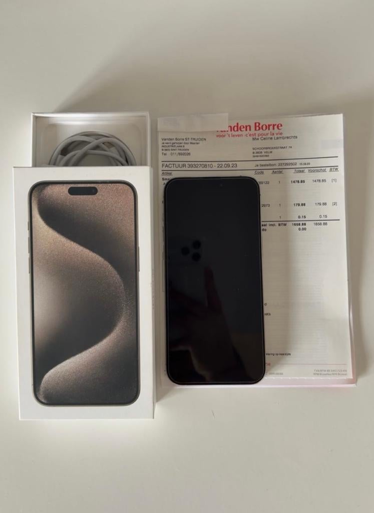 iPhone 15 Pro Max 256GB – perfecte staat, Telecommunicatie, Mobiele telefoons | Apple iPhone, 83 %, IPhone 15 Pro Max, Zo goed als nieuw