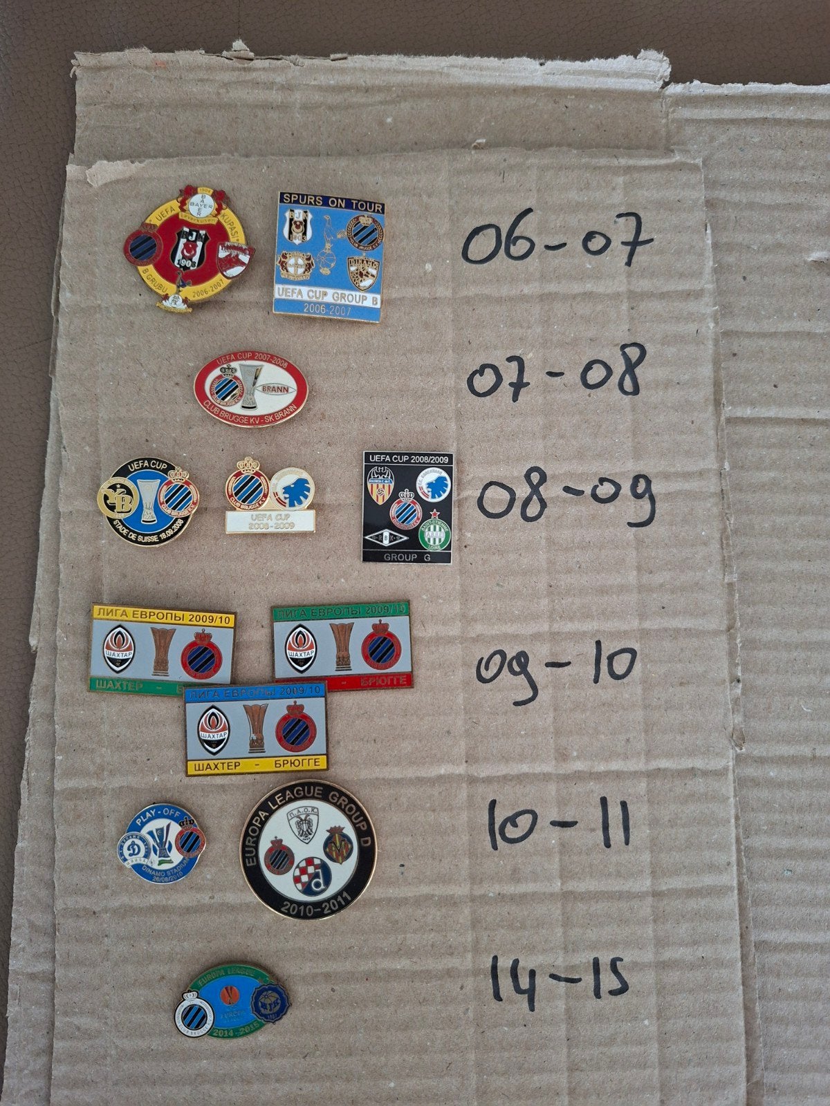 Unieke verzameling Club Brugge Europa pins / speldjes, Ophalen of Verzenden