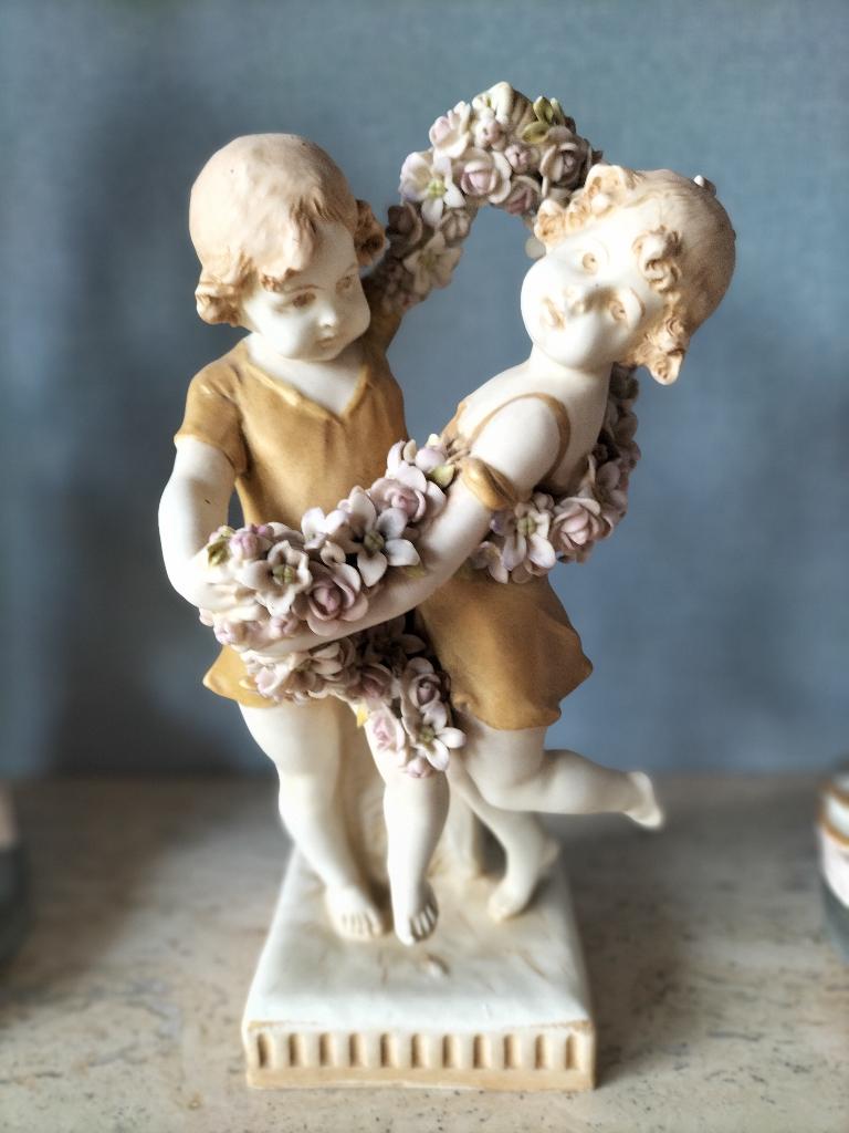 Ernst Wahliss porseleinen beeld Royal Vienna (ca. 1895), Antiquités & Art, Antiquités | Porcelaine, Enlèvement