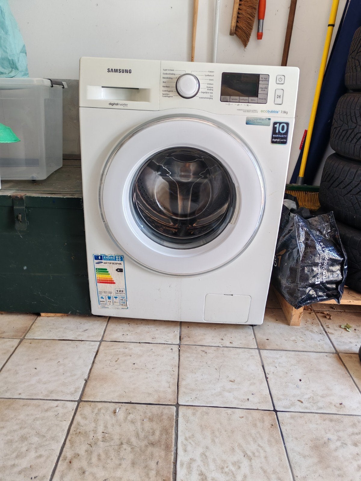 Samsung wasmachine, Electroménager, Lave-linge, Comme neuf, Chargeur frontal, Enlèvement, Classe énergétique A ou plus économe