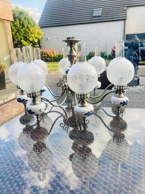 prachtige kroon en balkluchters, Huis en Inrichting, Lampen | Kroonluchters, Ophalen, Zo goed als nieuw
