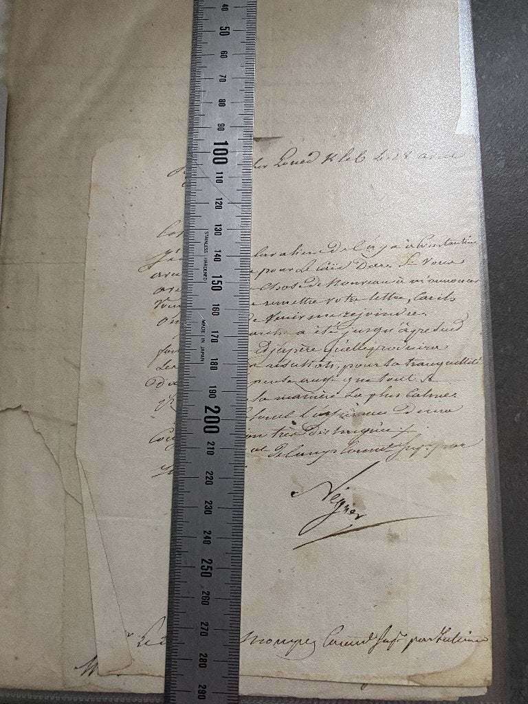 Général Négrier Algérie Algeria  1838 6 lettres France, Enlèvement ou Envoi, François Marie Casimir de Négrier