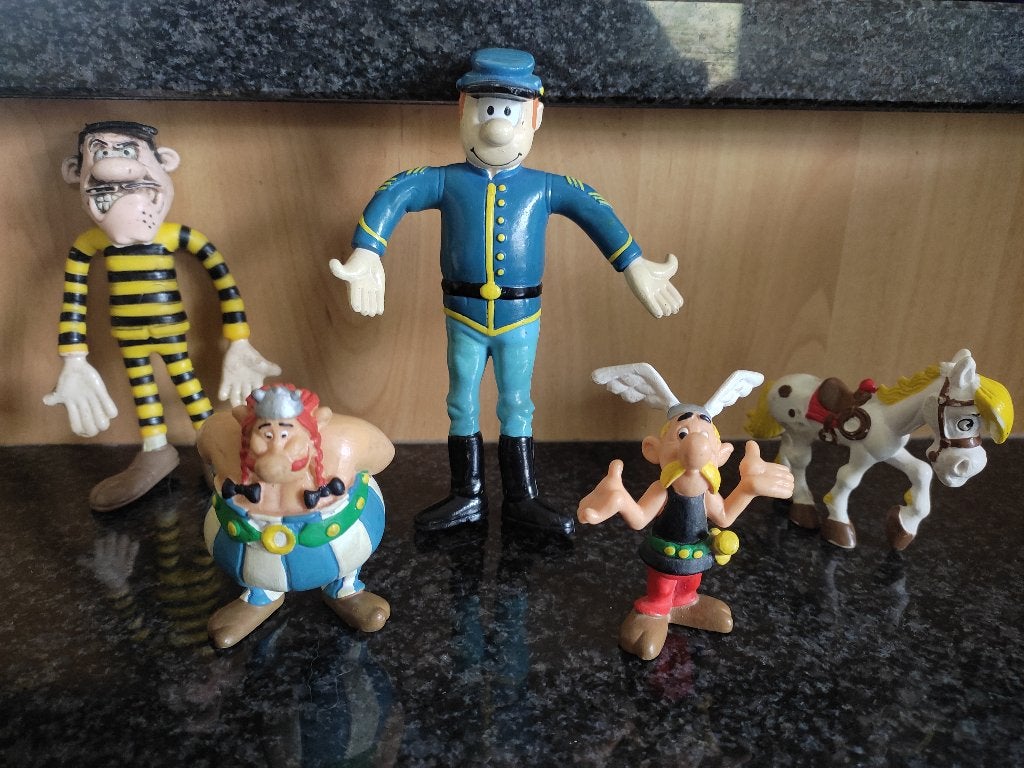 5 figurines BD : vente à la pièce ou en lot., Collections, Envoi, Autres personnages, Comme neuf, Statue ou Figurine