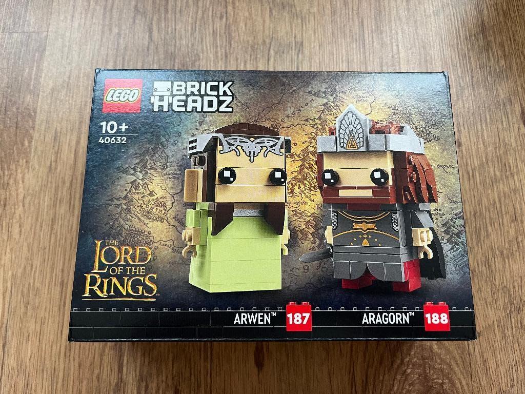 40632	Aragon and Arwen - Lego Brickheadz LOTR, Neuf, Enlèvement ou Envoi, BrickHeadz, Instructions incluses