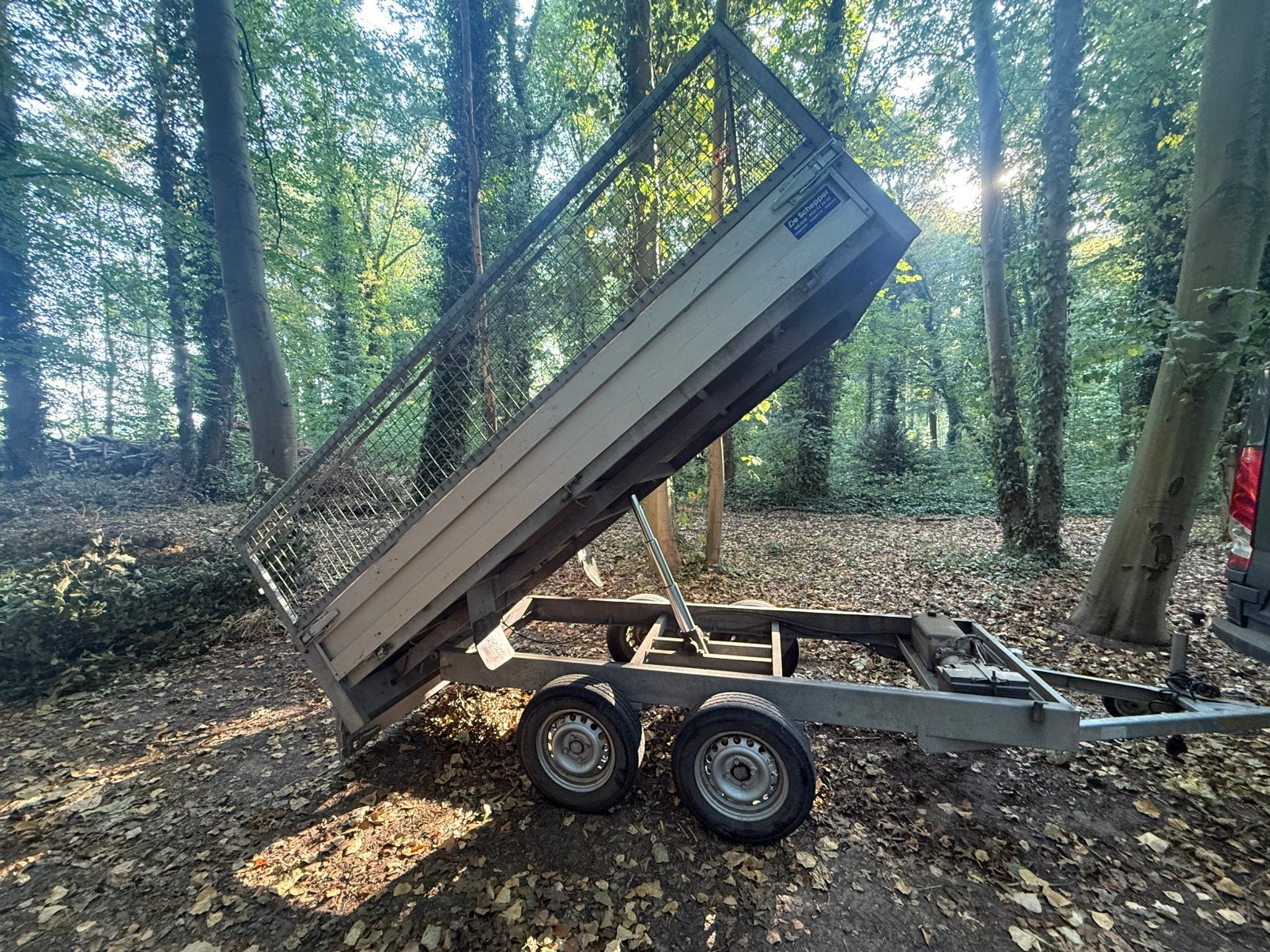 750kg aanhangwagen electische kipper., Enlèvement, Utilisé