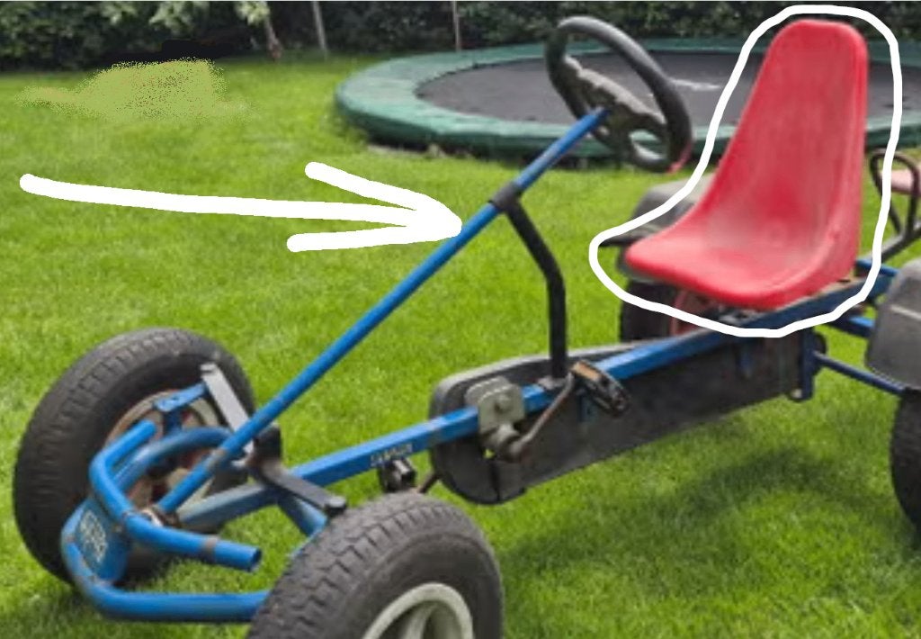 zitje van een BERG-skelter/gocart, Ophalen, Gebruikt, Berg