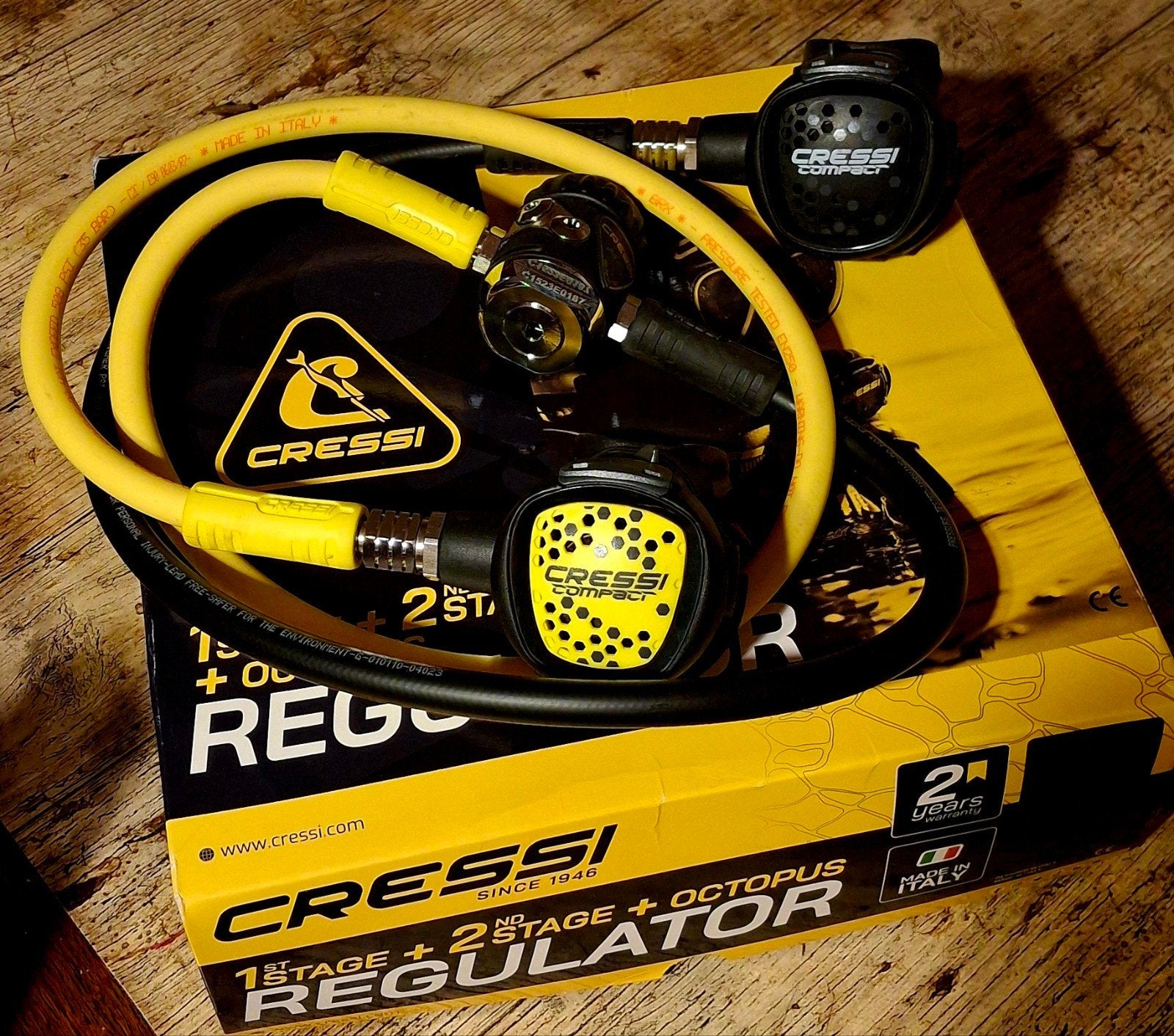 Pack Détendeur de Plongée Cressi MC9 Compact DIN, Enlèvement ou Envoi, Neuf, Autres types