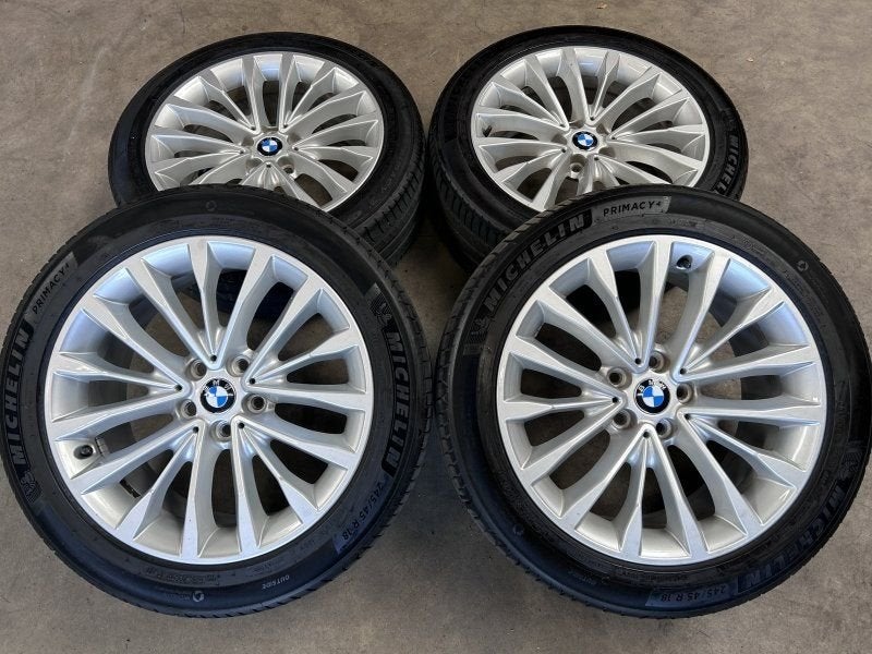 18 inch originele velgen + zomerbanden BMW 5 serie style 632, Autos : Pièces & Accessoires, Pneus et Jantes, 245 mm, Pneus été