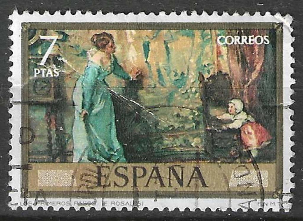 Spanje 1974 - Yvert 1863 - Schilderijen van Rosales (ST), Verzenden, Gestempeld