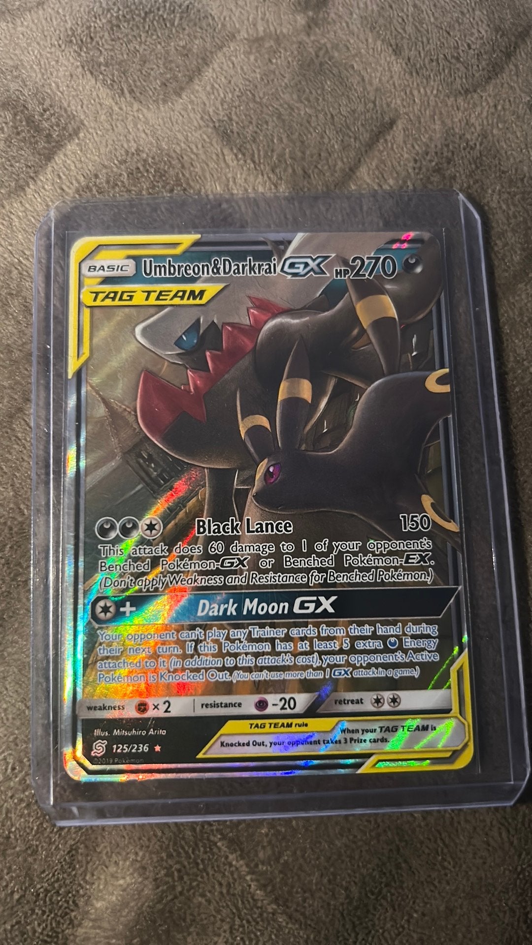 Umbreon&Darkrai 125/238, Hobby en Vrije tijd, Verzamelkaartspellen | Pokémon, Ophalen of Verzenden, Zo goed als nieuw