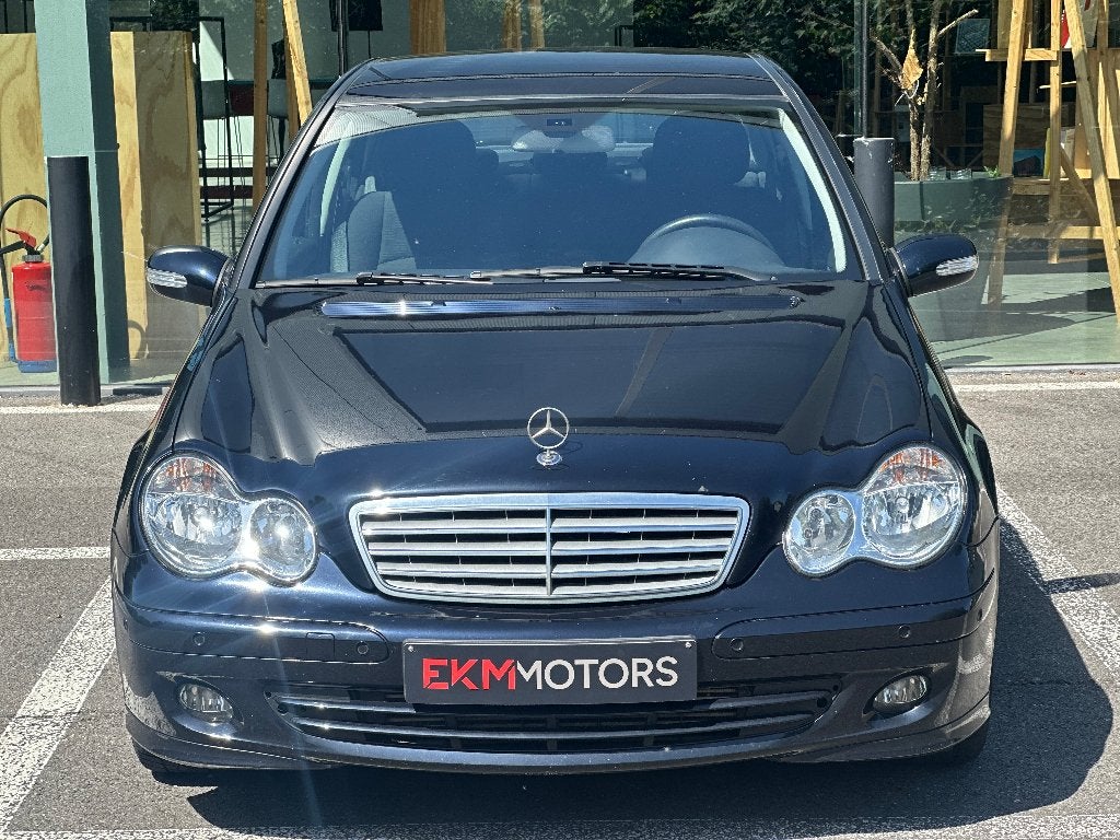 Mercedes C200 Sport Edition / Airco / 143989km, Auto's, 90 kW, Zwart, Blauw, Bedrijf