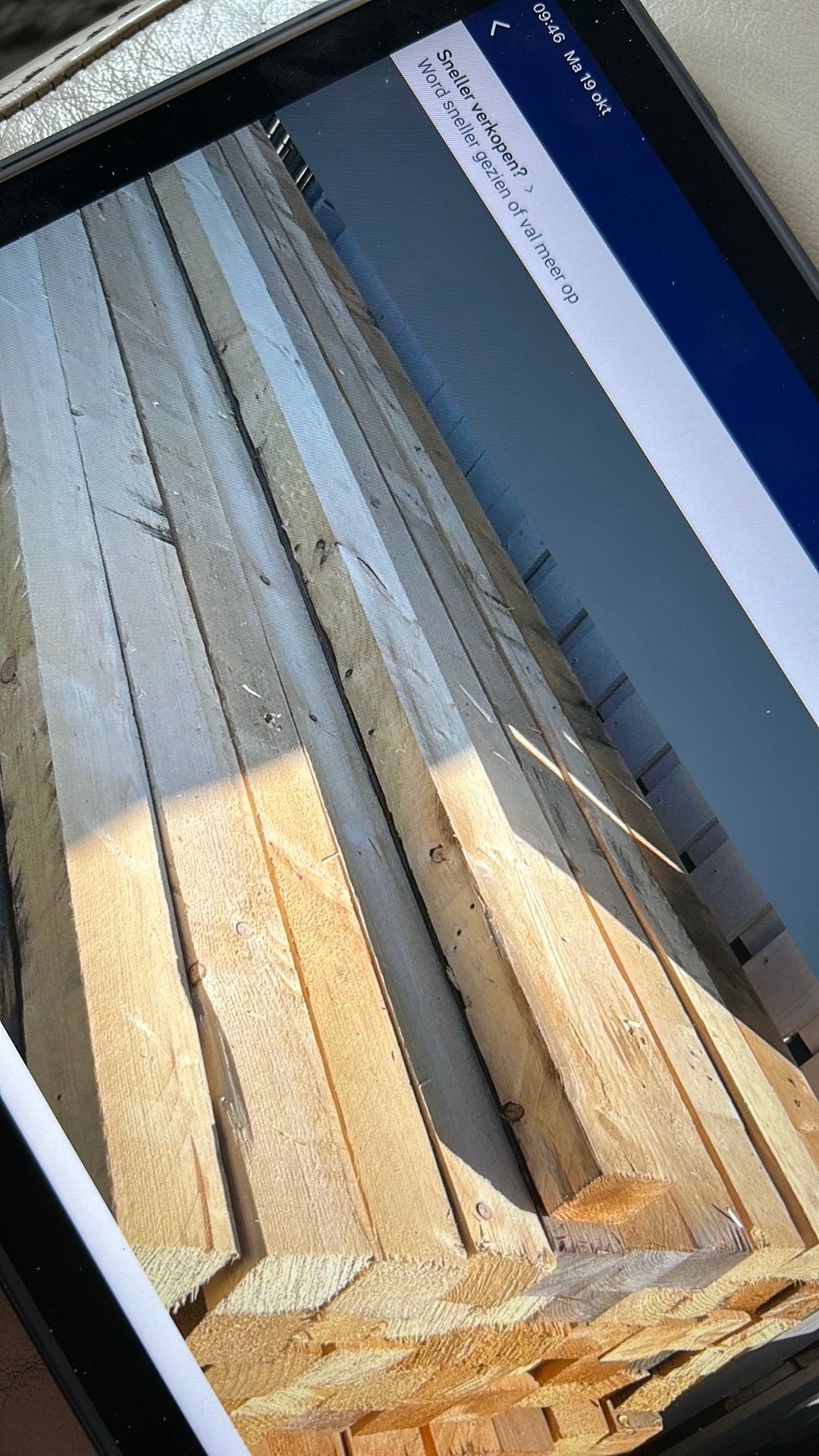 Kepers 3 m lengte 8 cm op 6 cm, Doe-het-zelf en Bouw, Ophalen, Zo goed als nieuw
