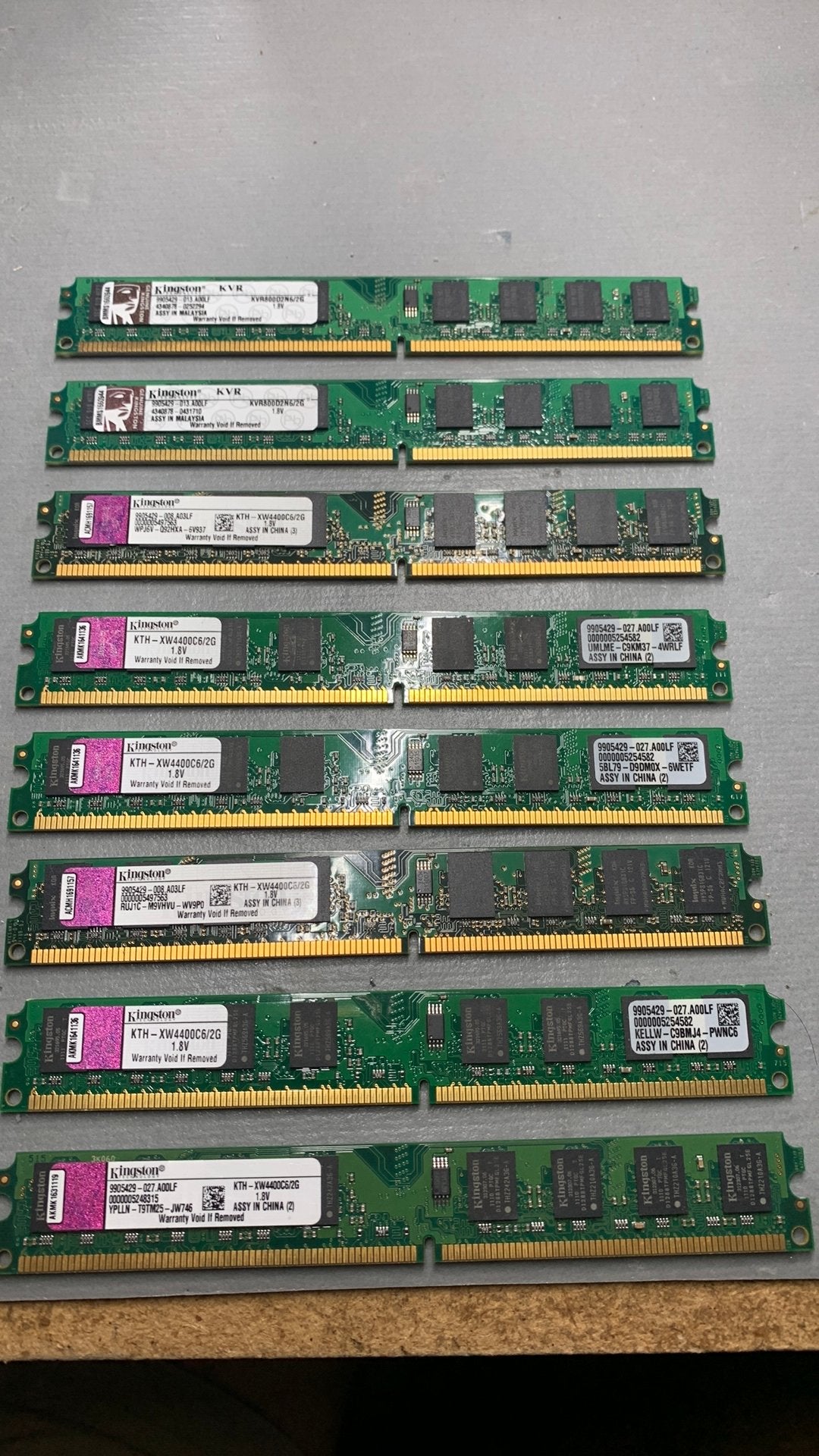 In totaal 16gb ram in modules van 2gb kingston, Computers en Software, RAM geheugen, Ophalen, Zo goed als nieuw