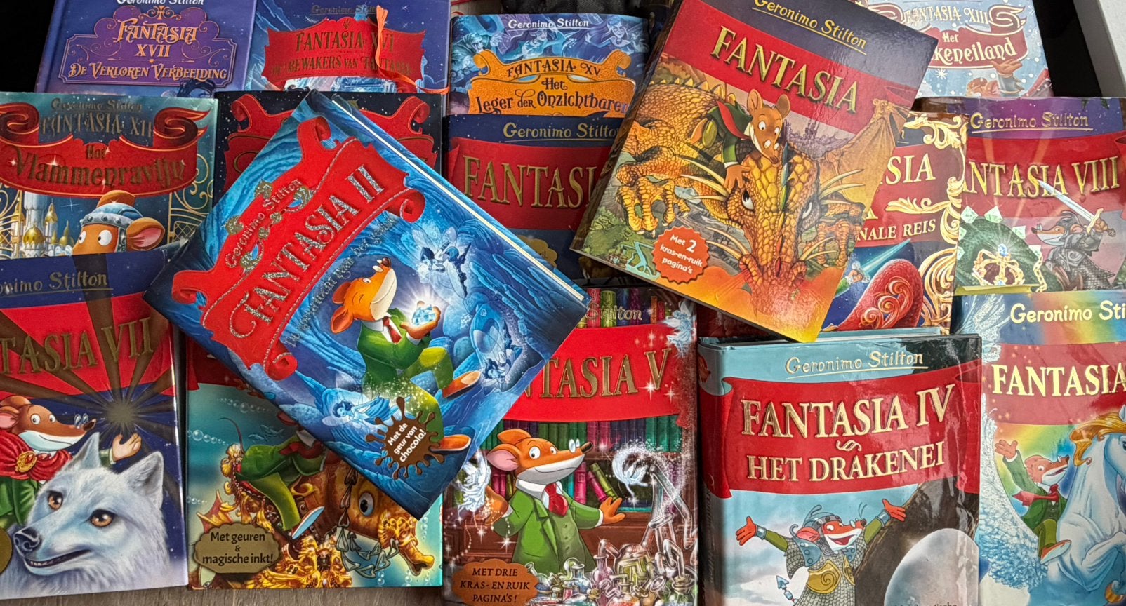 Geronimo Stilton deel 1 tot en met 17, Boeken, Ophalen, Zo goed als nieuw