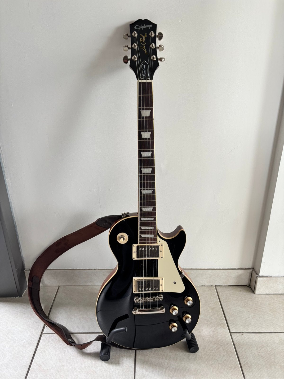 Epiphone Les Paul Standard Black, Muziek en Instrumenten, Ophalen, Zo goed als nieuw, Epiphone